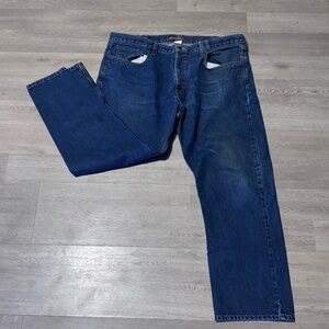 Womens Risen Jeans PW21594 High Rise Dark Wash Wide Leg Jeans Size 11